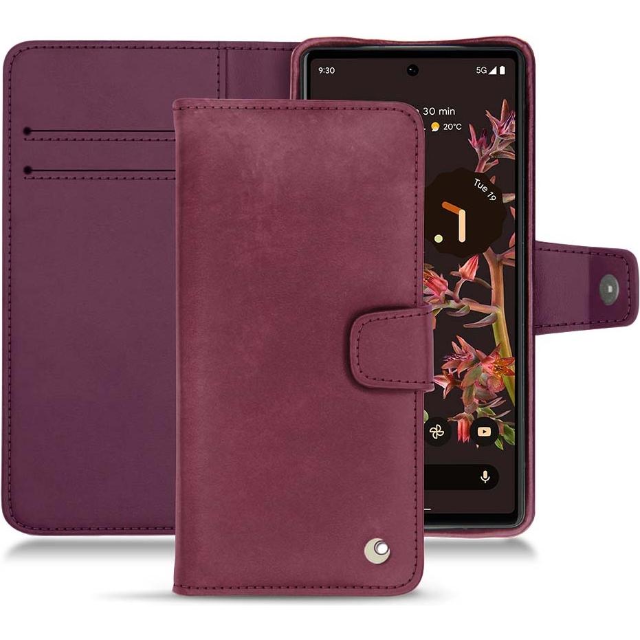 Thumbnail - Noreve Lederschutzhülle Wallet (Google Pixel 6), Smartphone Hülle, Violett