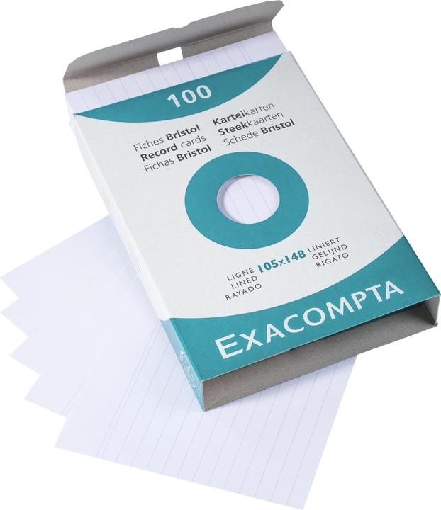 Image du produit Exacompta Flashcards (A6, 205 g/m², 100 x)