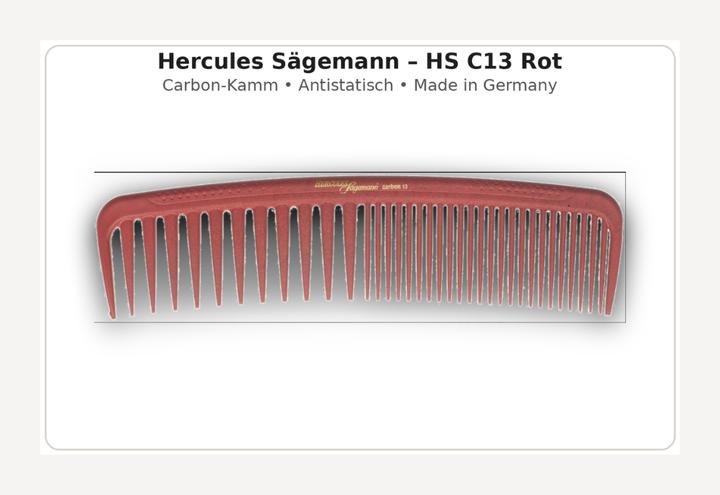 Immagine prodotto Hercules Sägemann Pettine di carbonio HS C15