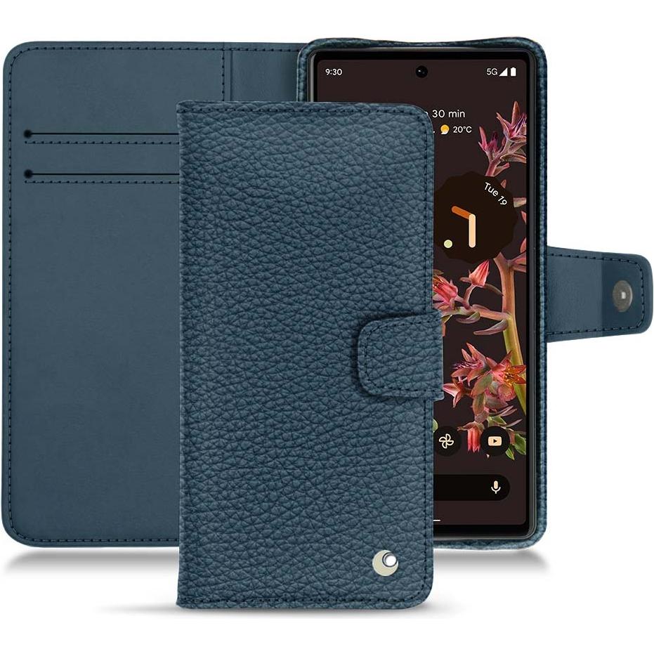 Thumbnail - Noreve Lederschutzhülle Wallet (Google Pixel 6), Smartphone Hülle, Blau