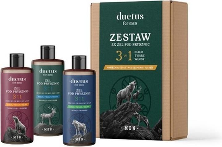 Sylveco Duetus For Men Shower Gel Set - Moisturizing, Nourishing, And Energizing Gels, 300 Ml Each (300 ml)