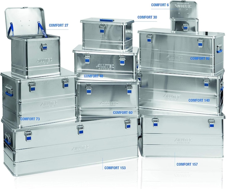 Productafbeelding Alutec Transportbox COMFORT Aluminium (L x B H) 280 215 150 mm (28 x 21,5 x 15 cm, 6 l)