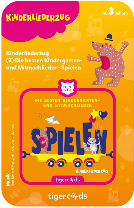 Produktbild Tigermedia Kinderliederzug - Folge 3: Die besten Kindergartenlieder - Spielen (Deutsch)
