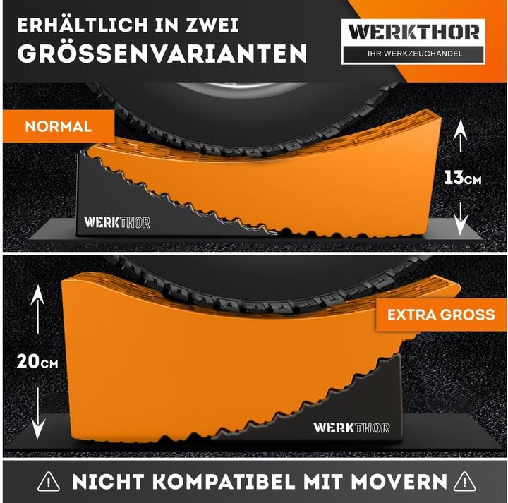 Immagine prodotto Werkthor Innovative Auffahrkeile mit Unterlegmatte
