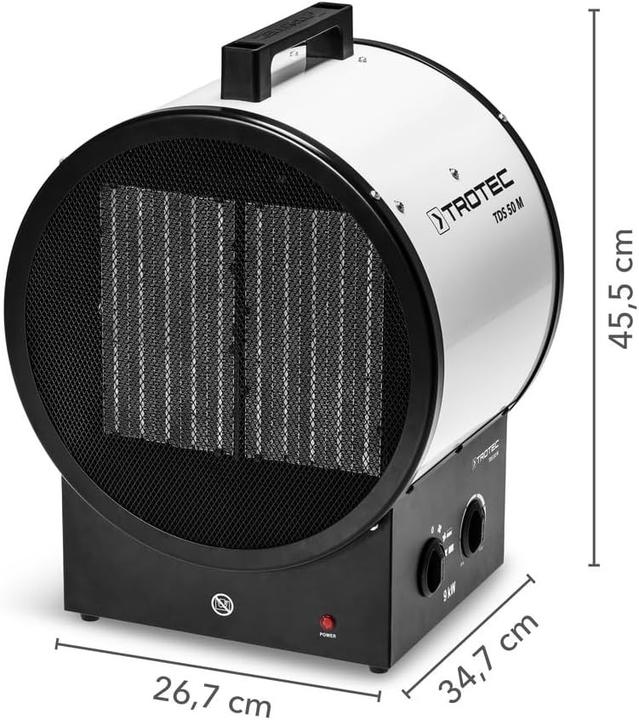 Produktbild Trotec Keramische elektrische Kachel mit Thermostat und Ventilator-Nachlauf