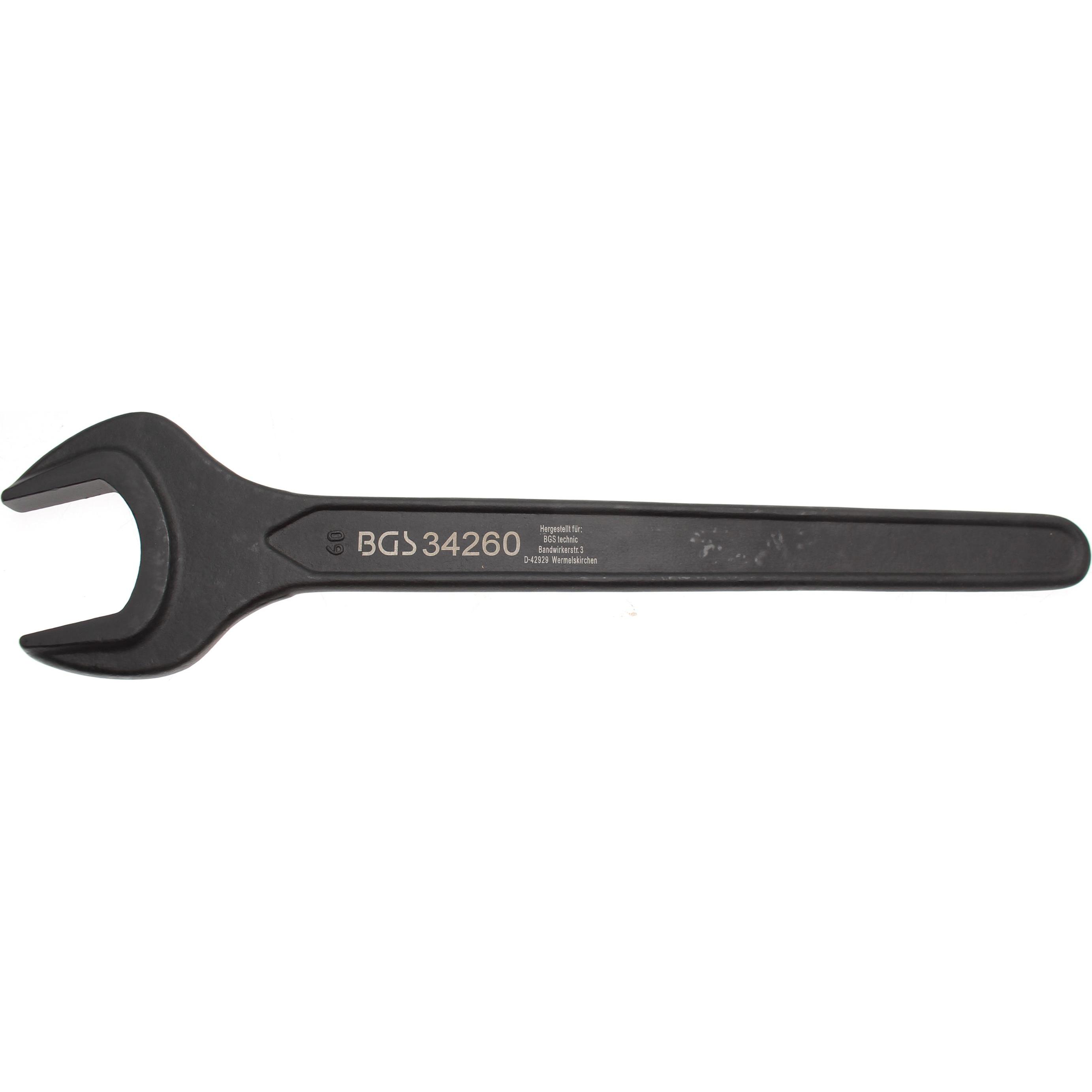 BGS, Schraubenschlüssel, Einmaulschlüssel DIN 894 SW 60 mm (60 mm)
