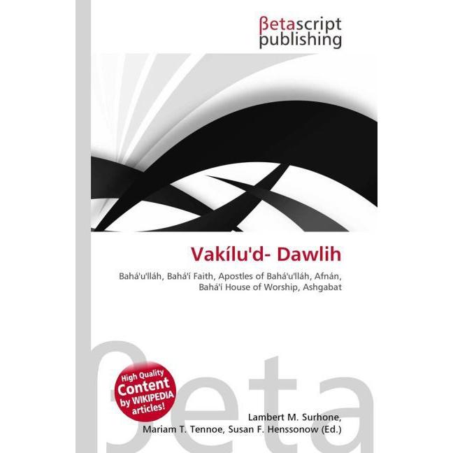 Vakílu'd- Dawlih, Fachbücher von Susan F. Marseken, Miriam T. Timpledon, Lambert M. Surhone