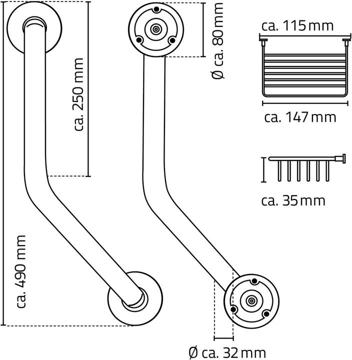 Actual product image Ridder Angle handle M