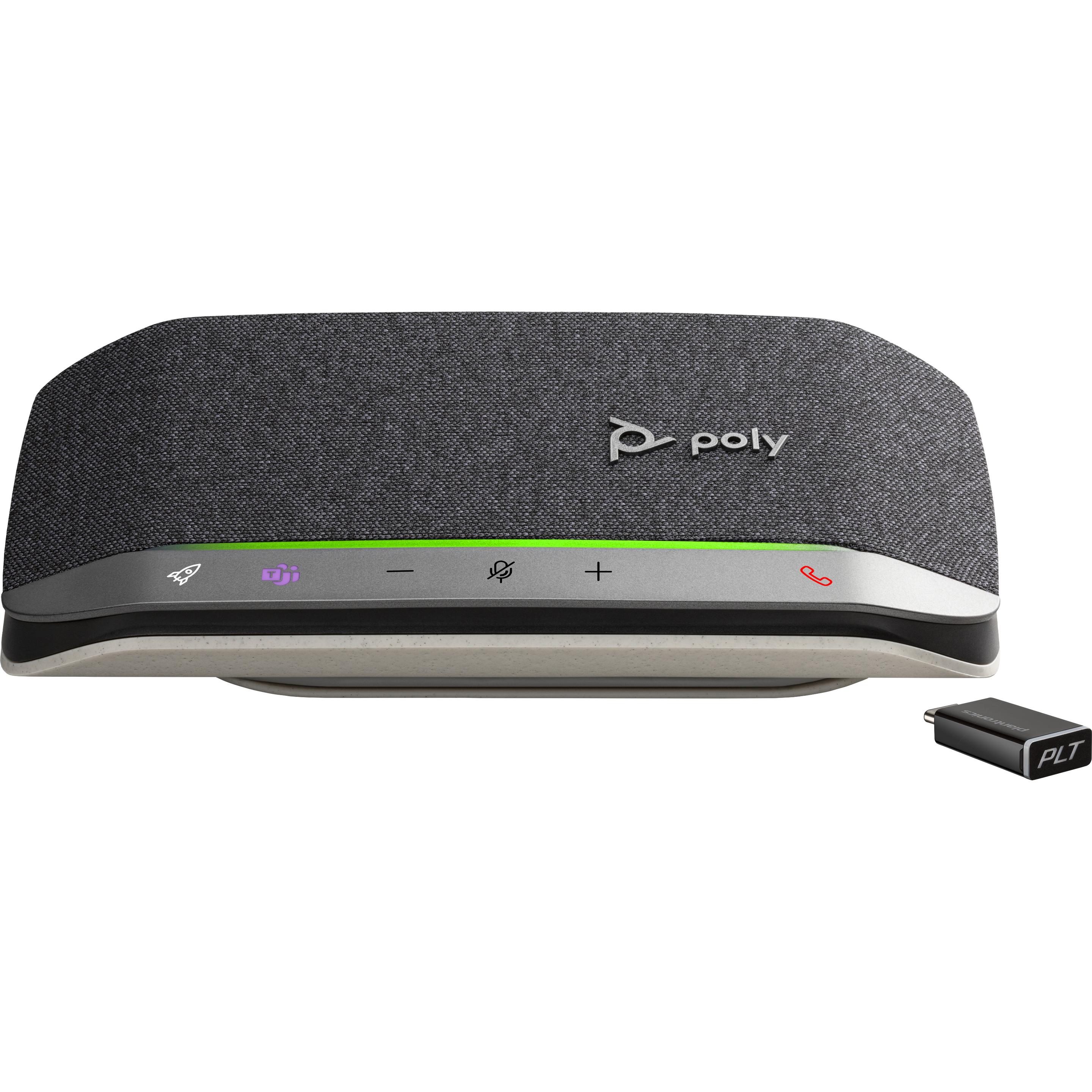 Poly Sync 20+ MS, Konferenzgerät, Schwarz, Silber