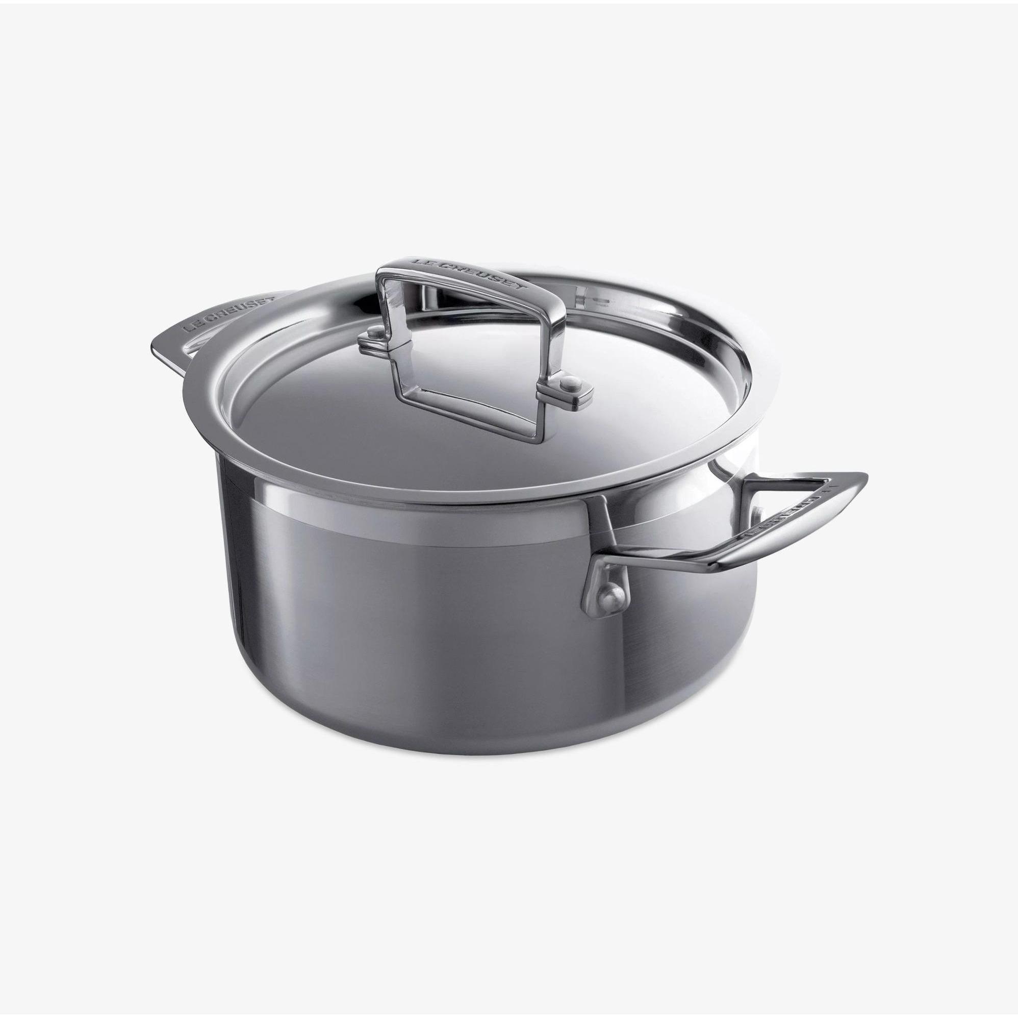 Thumbnail - Le Creuset 3-Ply, Pfanne + Kochtopf, Silber