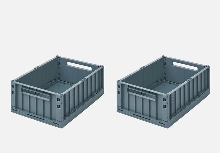 Produktbild Liewood 2Pack Aufbewahrungsbox Weston M Whale (25 cm, 2x)