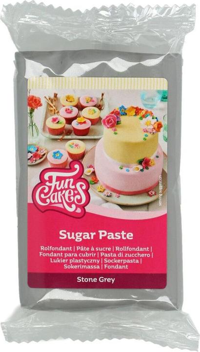 Actual product image FunCakes Sugar paste - Stone Grey - 250gr (1x)