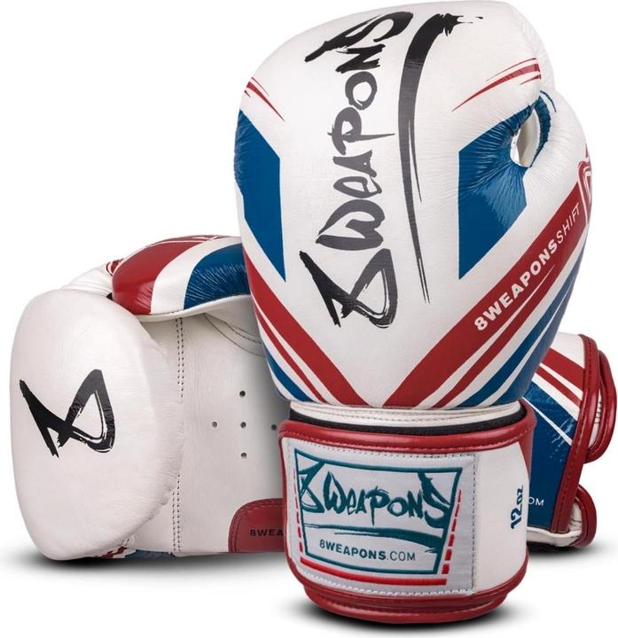 Image du produit 8Weapons Boxing Gloves, Shift, white-navy-red, 12 Oz (12 OZ)