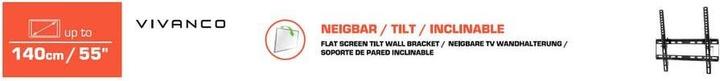 Productafbeelding Vivanco Wtp 410 (Muur, 55", 45 kg)