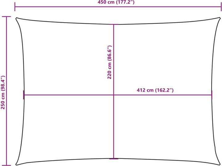 Produktbild vidaXL Sonnensegel (250 x 450 cm)