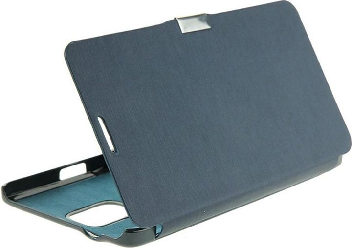 Produktbild König Design Handyhülle Tasche für Samsung Galaxy Note 4 SM N910 Dunkelblau gebürstet (Samsung Galaxy Note 4)