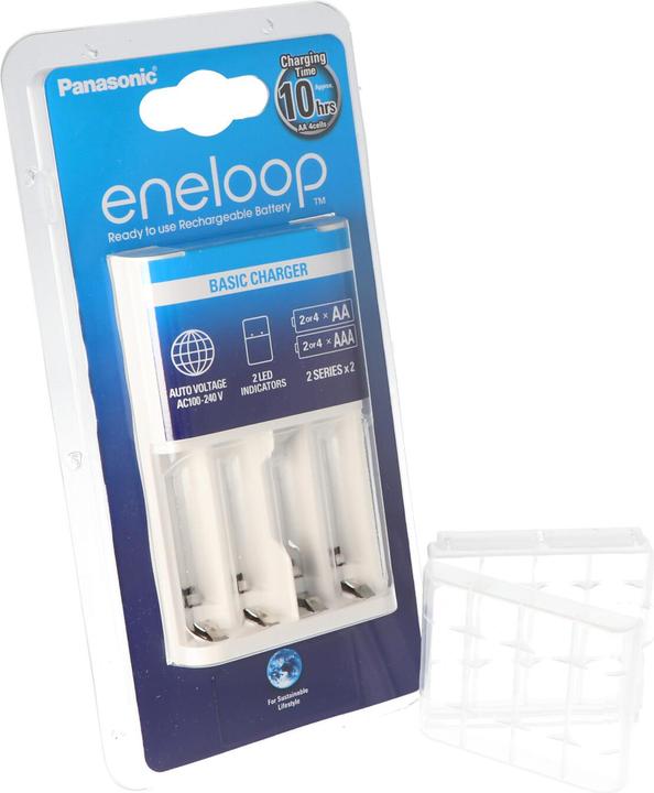 Panasonic Ladegerät BQ-CC18 für 2-4 AA/AAA Zellen Timer gesteuert und ACCUCELL Accubox (Device specific, Chargers without battery)
