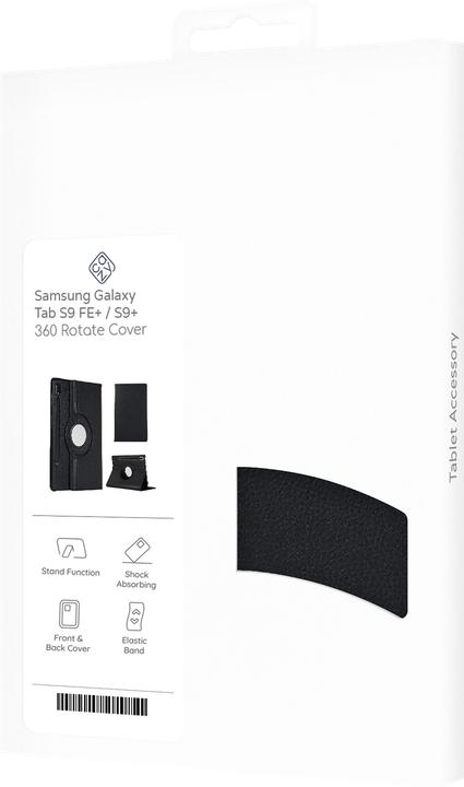 Produktbild Cazy Hülle Kompatibel mit Samsung Galaxy Tab S9+ / S9 FE+ - 360 Grad Rotation Tablet Case mit Stand - (Samsung Galaxy Tab S10+, Samsung Galaxy Tab S9 FE+, Samsung Galaxy Tab S9+)