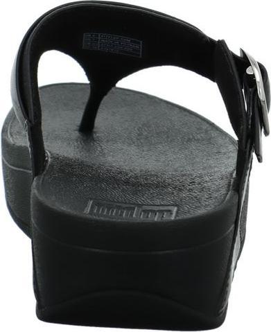 Actual product image Fitflop Lulu Adjustable Leather Toe Post Sandal (39)