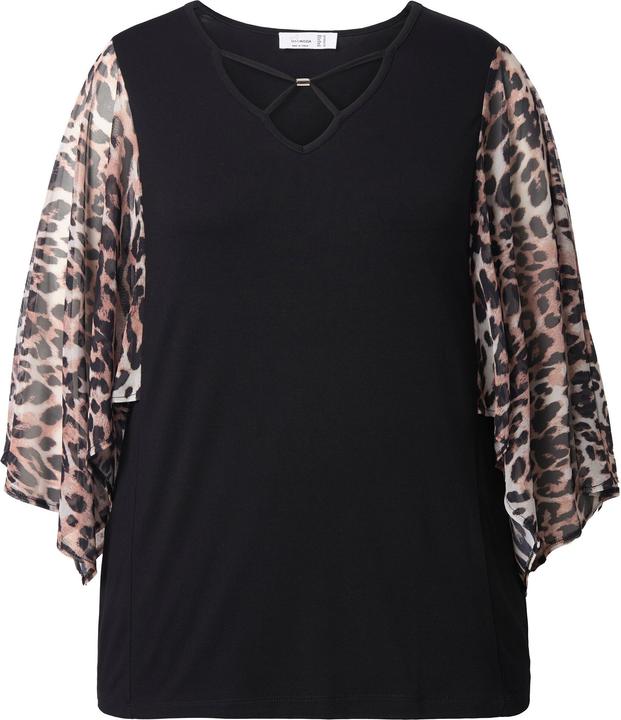 Actual product image Miamoda T-Shirt, Classic Fit, 3/4-Glockenärmel aus Mesh mit Leo (42)