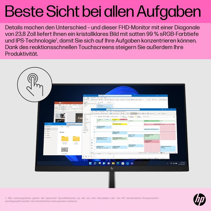 Actual product image HP E24T G5 23.8IN FHD 1920X1080 (1920 x 1080 pixels, 23.80")