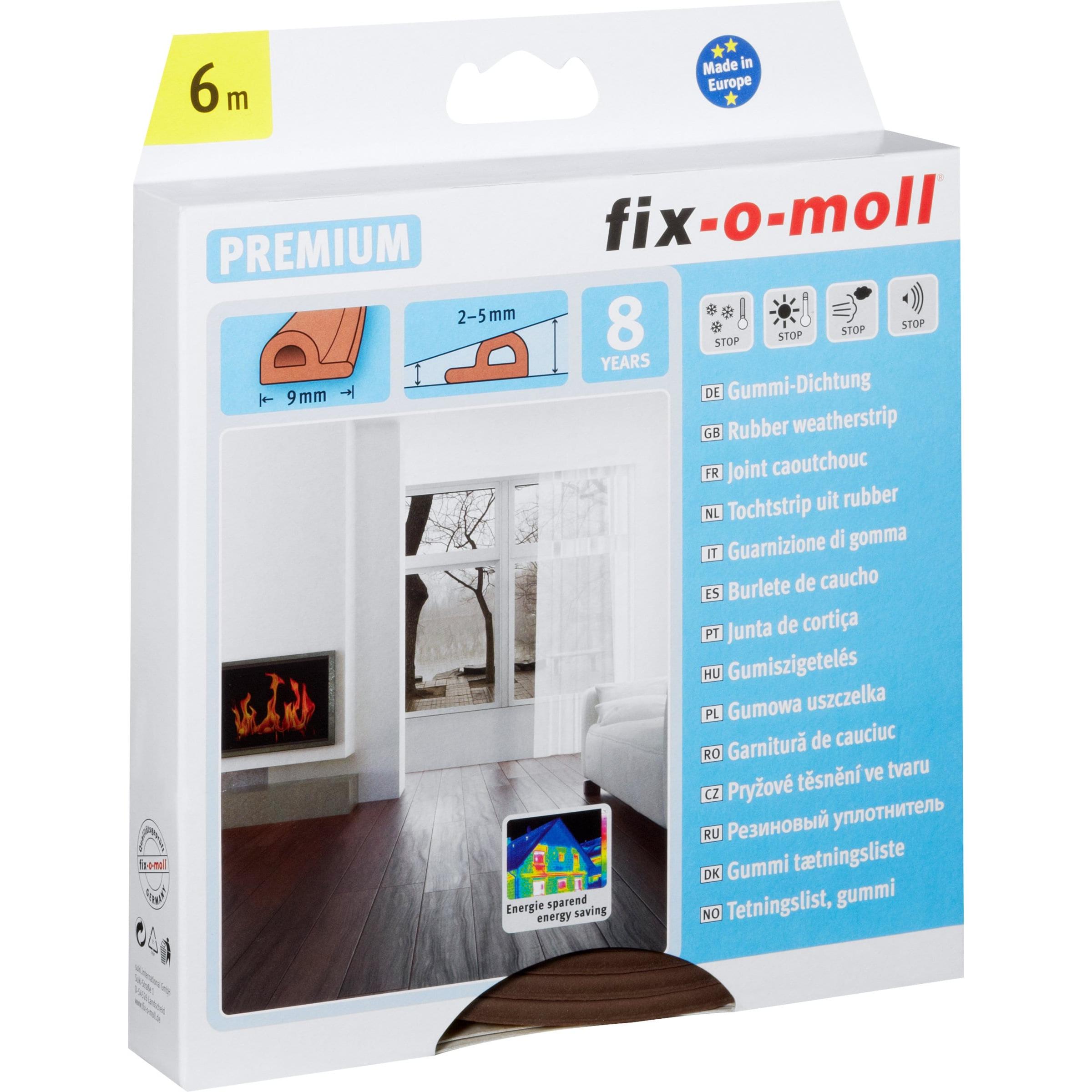 Thumbnail - Fix-o-moll, Türdichtung, P-Profil Gummi-Dichtung