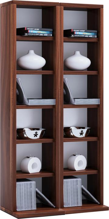 Actual product image VCM Wood CD DVD Stand Shelf Milano (42 x 20 x 92 cm)