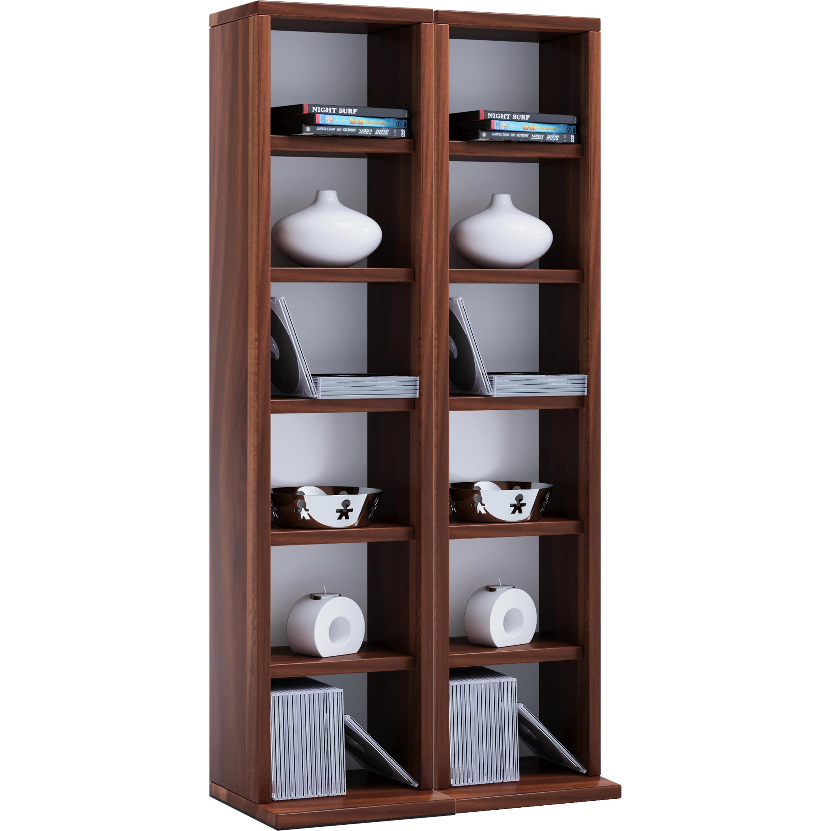 Thumbnail - VCM, Regal, Holz CD DVD Stand Regal Milano (42 x 20 x 92 cm)