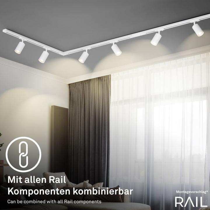 Produktbild Briloner HV-Stromschienensystem - LED-Pendelleuchte, Weiss, 1xGU10 exkl. Leuchtmittel (GU10)