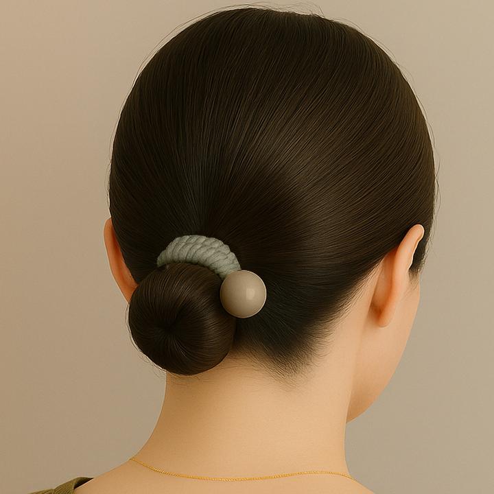 Immagine prodotto Avizar Haargummi mit gestricktem Perlenbesatz Astrid (Elastico per capelli)
