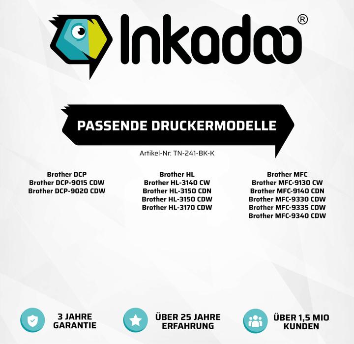 Immagine prodotto Inkadoo Toner compatibile per Brother TN-241 TN-245 (C)