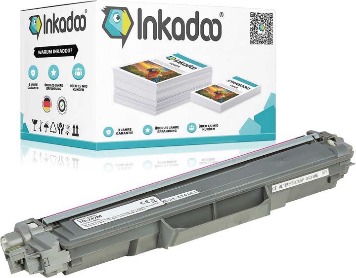 Inkadoo Kompatibel Toner für Brother TN243, TN247 (M)