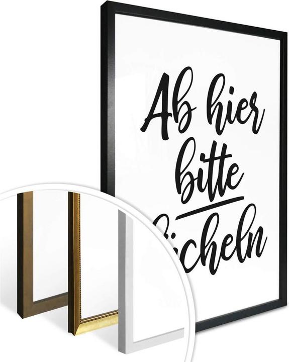 Actual product image Trenddeko Smile from here please (60 x 80 cm)