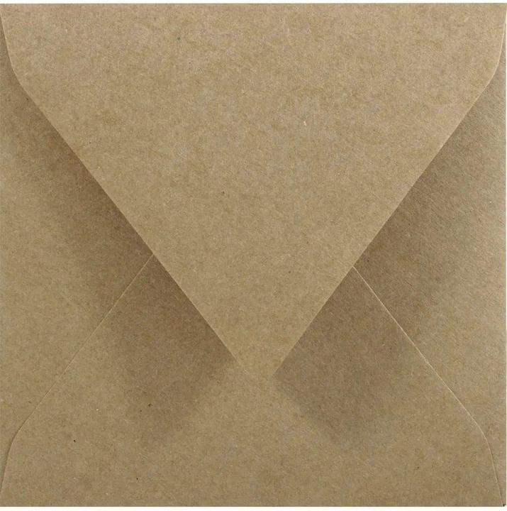 Actual product image Netuno Quadratische Briefumschläge aus Kraftpapier (145 x 145 mm, 500 x)