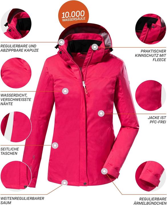 Actual product image Killtec Functional Jacket with Detachable Hood (34)