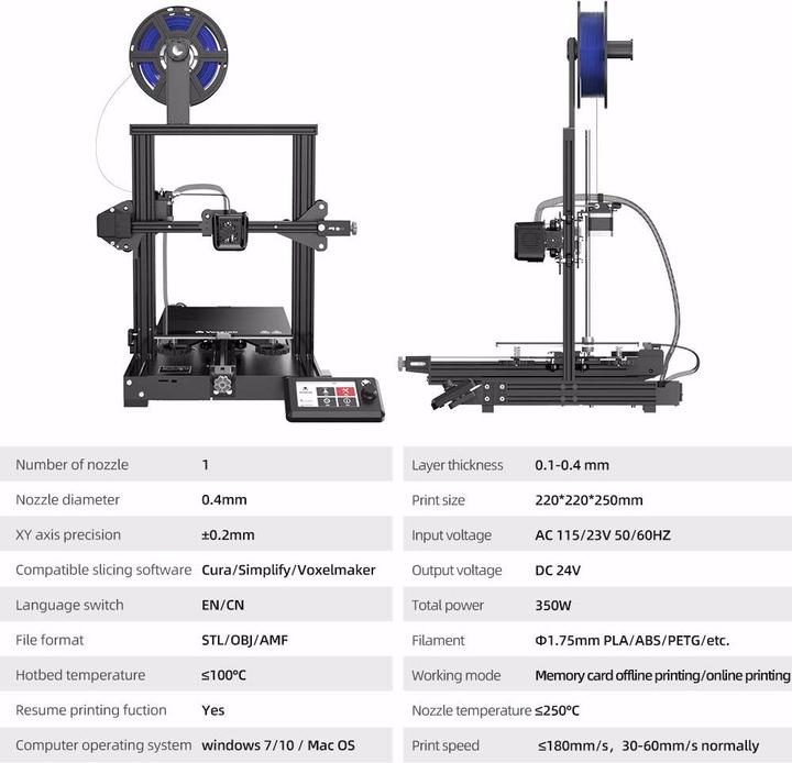 Produktbild Voxelab 3D-Drucker Aquila