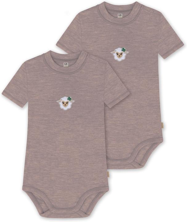 Immagine prodotto Normani Set di 2 body baby merino a maniche corte "Tihoi" - 9313 (80)