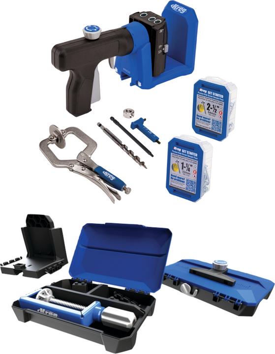 Actual product image Kreg Pocket Hole Jig 520 PRO Pocket Hole Drilling Jig + Base Station + Step Drill + Bit + Schrau