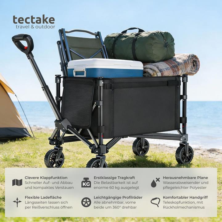 Immagine prodotto tectake ca.rello pieghevole SmartRider, ruote profilate, maniglia telescopica