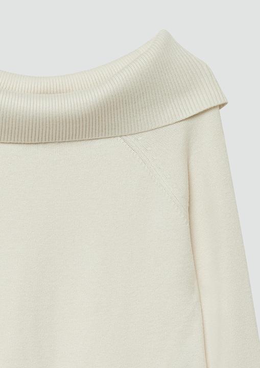 Produktbild s.Oliver Strickpullover Strick-Pullover mit Off-Shoulder-Ausschnitt (134, 140)