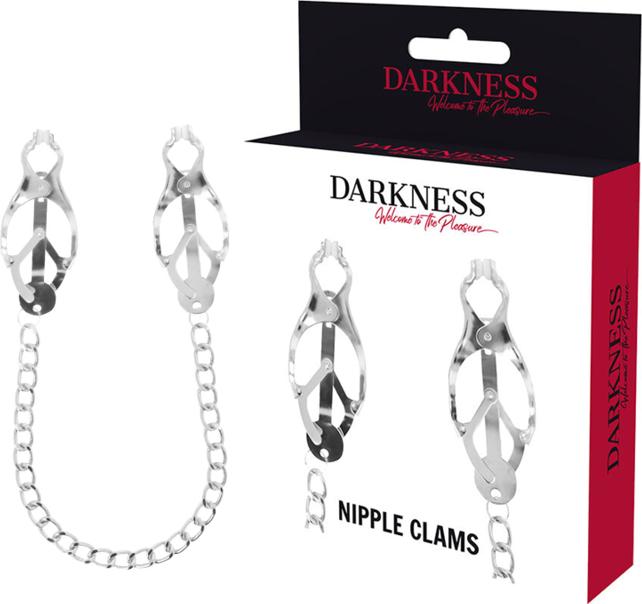 Produktbild Darkness Nipple Clamps With Chain