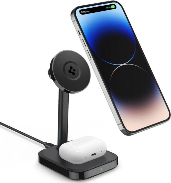 Actual product image Spigen ArcField PF2100 Stand with MagSafe Charger - Black (20 W)