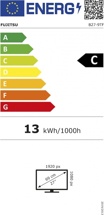 Energie-Label Fujitsu B27-9 TE (1920 x 1080 Pixel, 27")