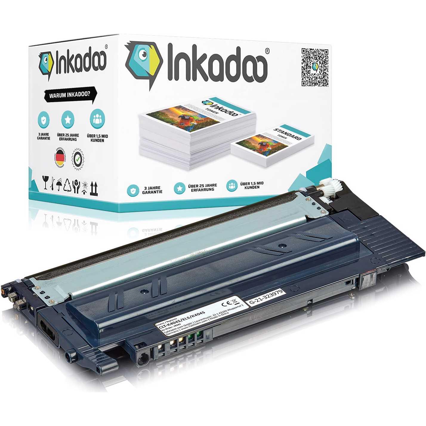 Inkadoo, Toner, kompatibler Toner als Ersatz für Samsung CLT-404S/ELS passend für Samsung Xpress C 430 Xpress C 480 (BK)