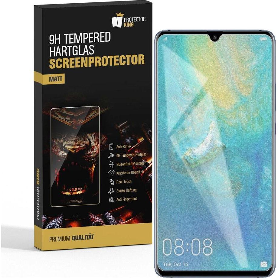 Protectorking 2x Echtes Tempered 9H Panzerhartglas Matt Entspiegelt (2 Stück, Huawei Mate 20 X), Smartphone Schutzfolie,...