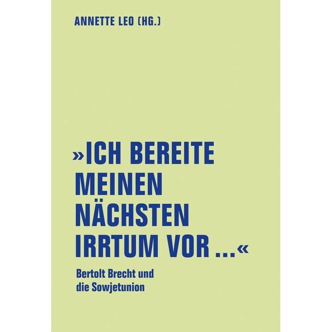 Thumbnail - Ich bereite meinen nächsten Irrtum vor..., Fachbücher von Annette Leo