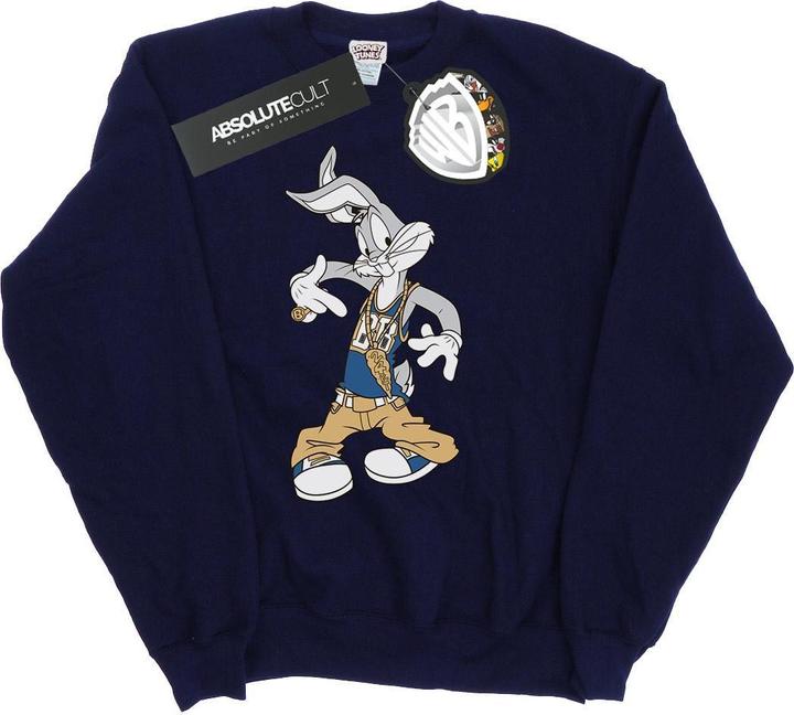 Actual product image Looney Tunes Womens/Ladies Rapper Bugs Bunny Sweatshirt (M)