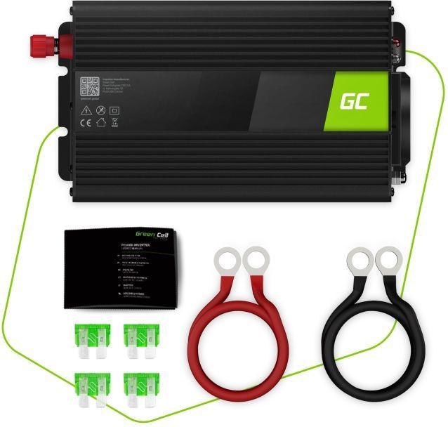 Actual product image GreenCell INV23 - Universal - Auto - 24 V - 1000 W - 230 V - DC-to-AC
