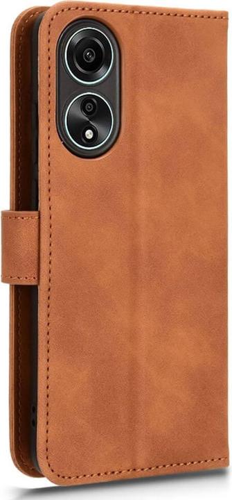 Actual product image Cover-Discount OPPO A58 4G - Leather case cover brown (Oppo A58 4G)