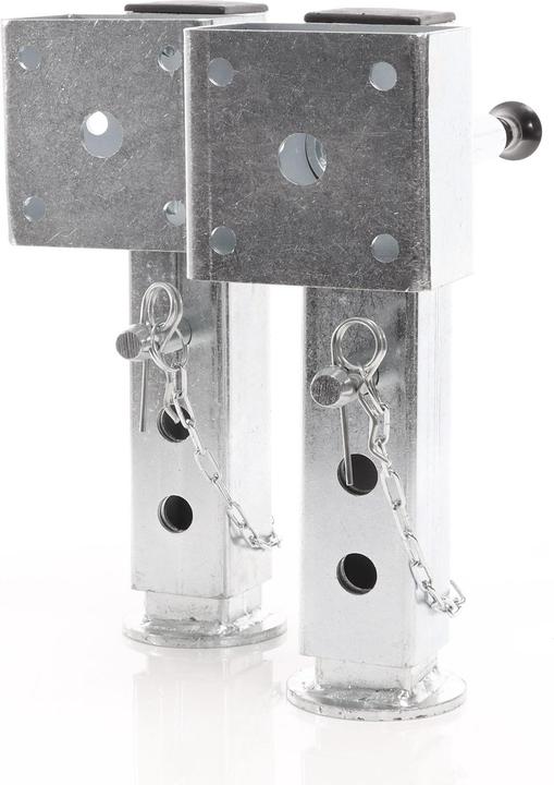 Actual product image XPOtool 2x Pivot Support Foot 350mm up to 1300kg Made of Steel for Trailers with Fixation Material